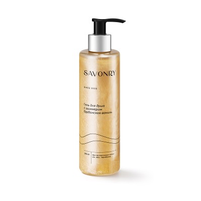 Гель для душа с шиммером Бурбонская ваниль, 250мл