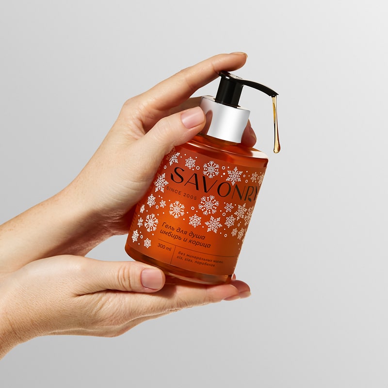 Гель для душа Имбирь и корица, 300мл